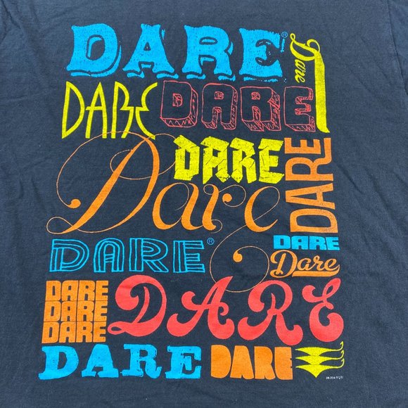 DARE Shirt Men Medium Black D.A.R.E. To Resist Drugs and Violence Graphic Retro - Picture 2 of 9